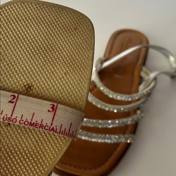 Mariella Women's Silver Strappy Sandals - Picture 10 of 10